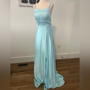 NWT Madison James blue prom gown dress new 4 or 6